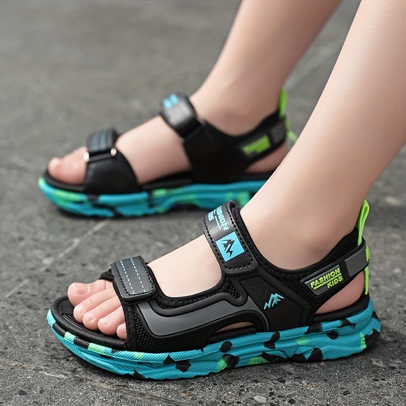 Adorable Dinosaur Boys Girls Trendy Hook Loop Sandals Wear - Temu