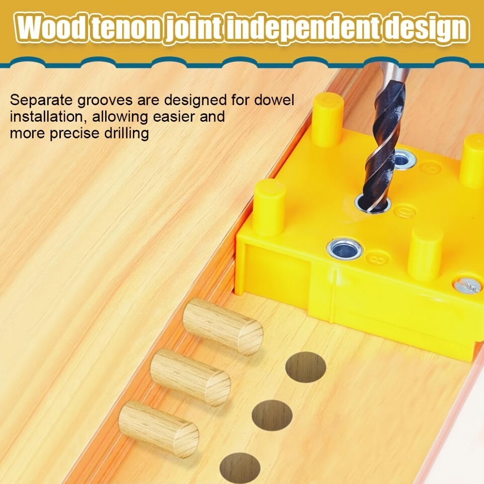 Dowel Maker Jig Tenon Dowel Plug Cutter With Sharp Alloy Blade Adjustable  Drill Guide Positioner 8/10/12/14mm 5/16″, 3/8″, 1/2″ For Wood Sticks Making