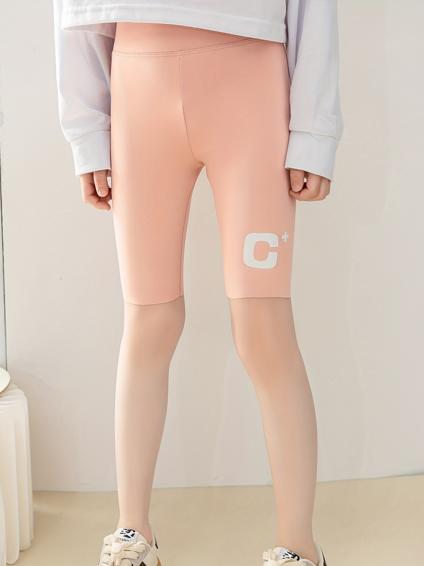 Girl's quick-drying short sports leggings