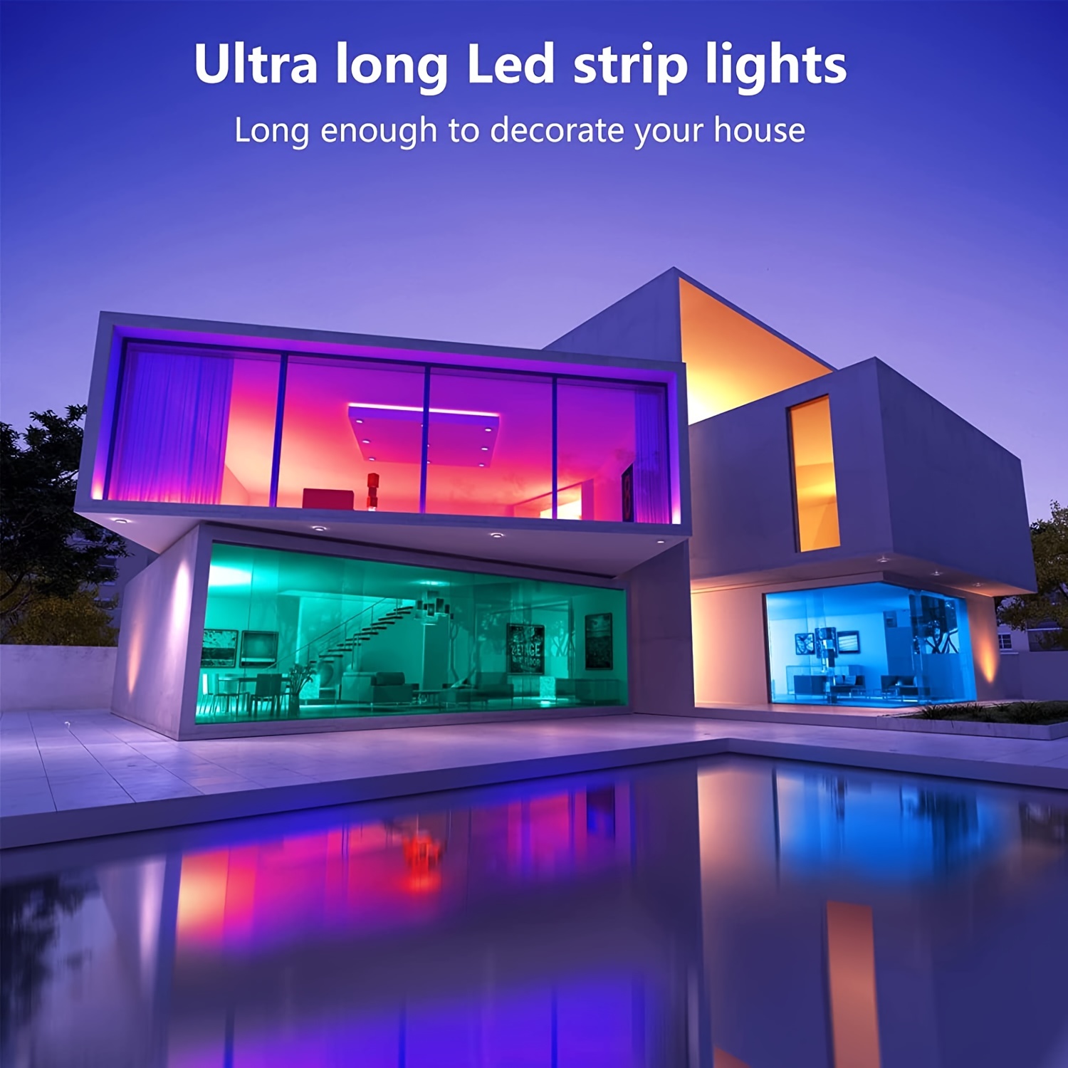 Tira De Luces LED Para Dormitorio 100 Pies (2 Rollos De 50 - Temu