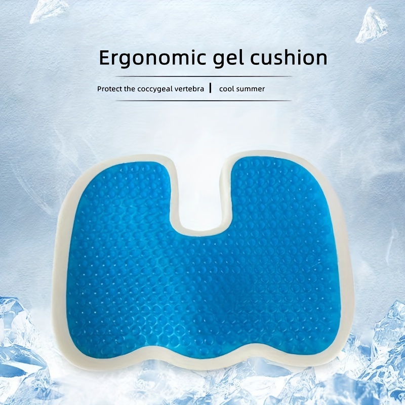 Gel Memory Foam U-shaped Seat Cushion Massage Car Office Chair for Long  Sitting Back Tailbone Pain Relief Wfh Must Haves Washable 