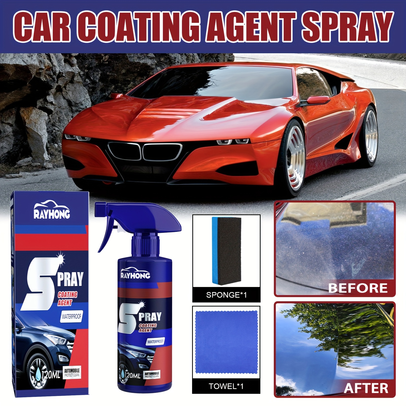 3 in 1 High Protection Fast Car Ceramic Coating Spray Car Scratch