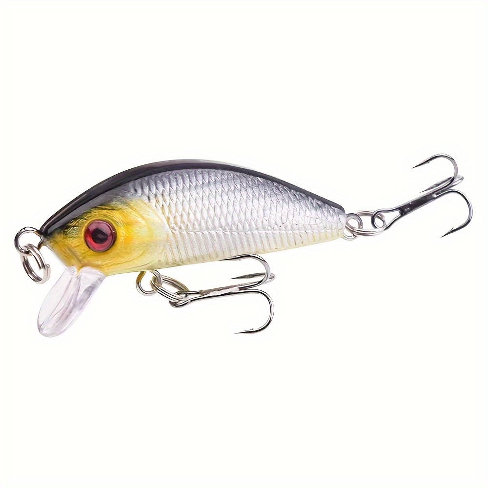 1pc Topwater Fishing Lure With 2 Treble Hooks, Artificial Bait Hard With  Rotating Tail, Outdoor Fishing Tackle