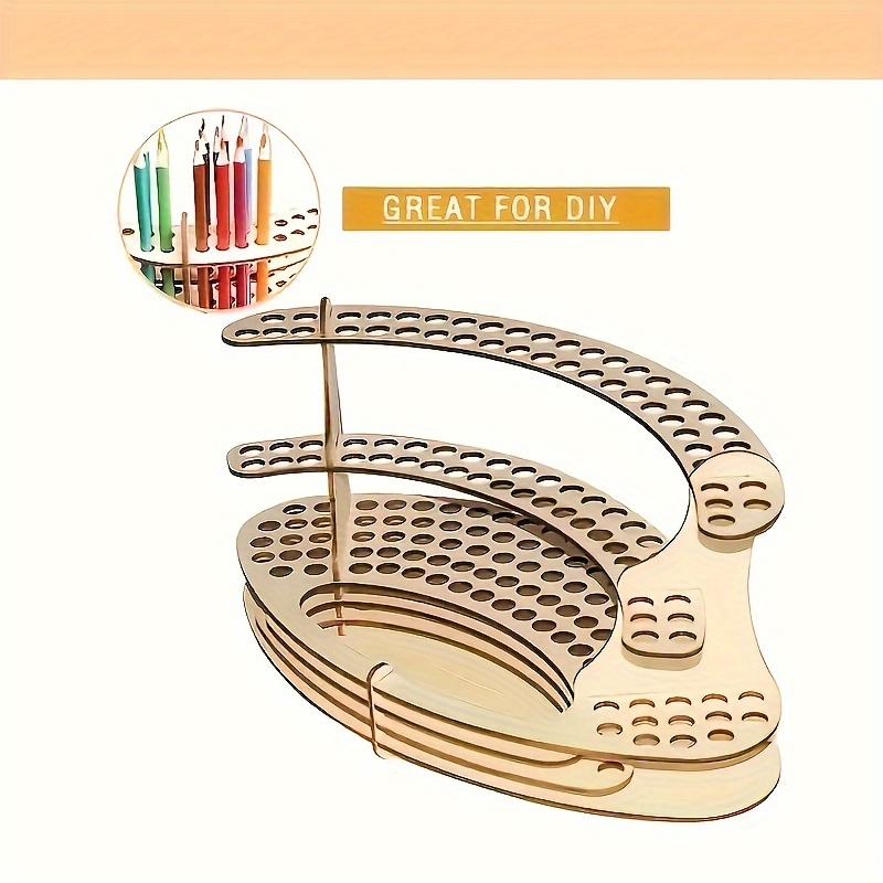 Portable 49 Holes Paint Brush Watercolor Drawing Holder Stand Supplies For  Students Desk Organizer Painting Brushes Support