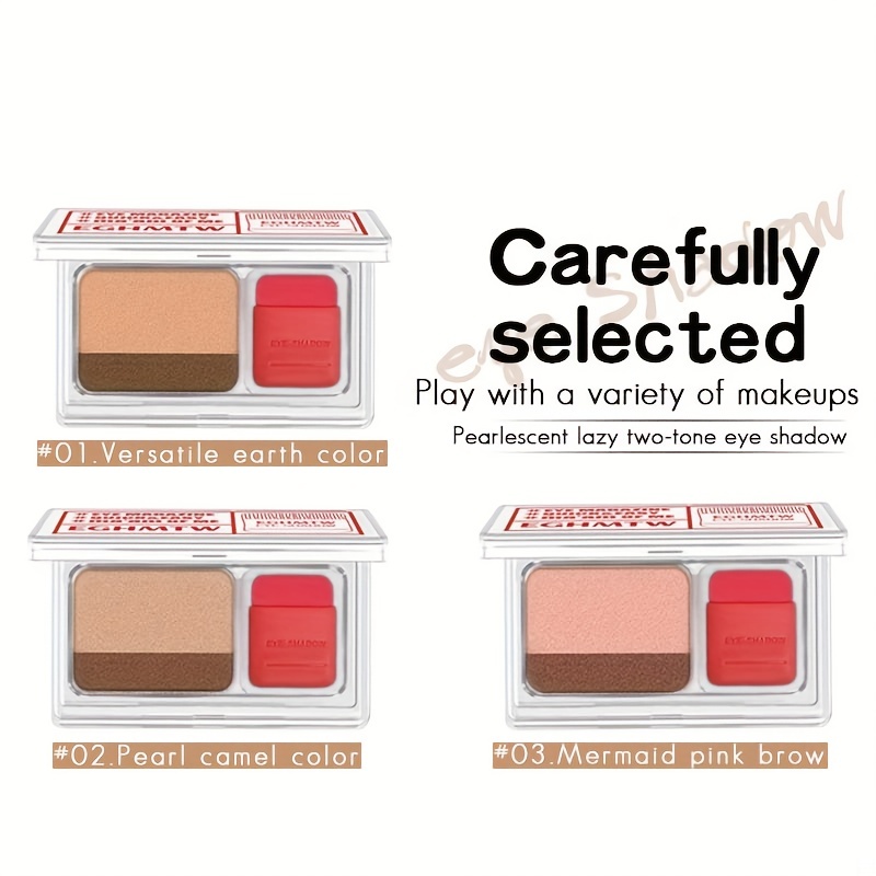 Mini Eyeshadow Palette Golden Brown Pearly Eyeshadow Gradient