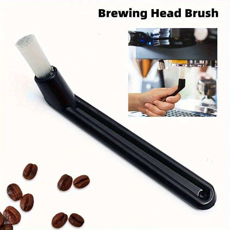 

1pc Cleaning Brush For Coffee Machine Brewing Head Short Handle Elbow Coffee Cleaning Brush For Coffee Machine Cleaning Brush