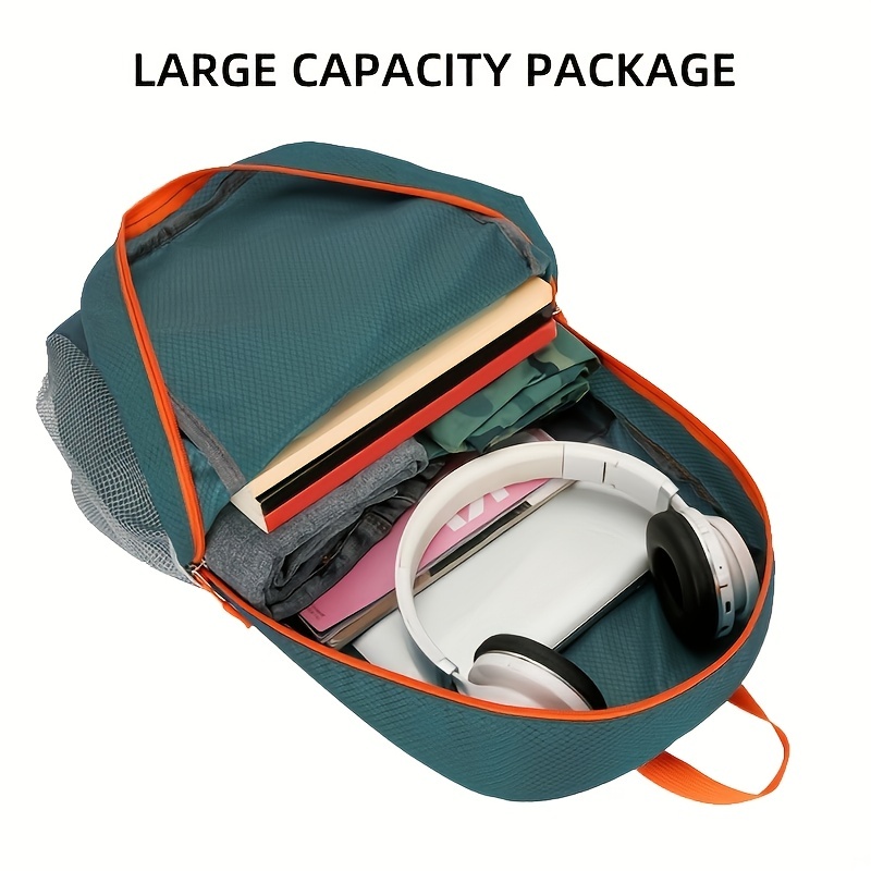 Mochila Plegable Multifuncional Exteriores, Bolsa Deportiva Tela Nailon  Impermeable Alta Densidad Ligera Acampar, Ir Excursión Viajar, Ahorra  Dinero En Temu