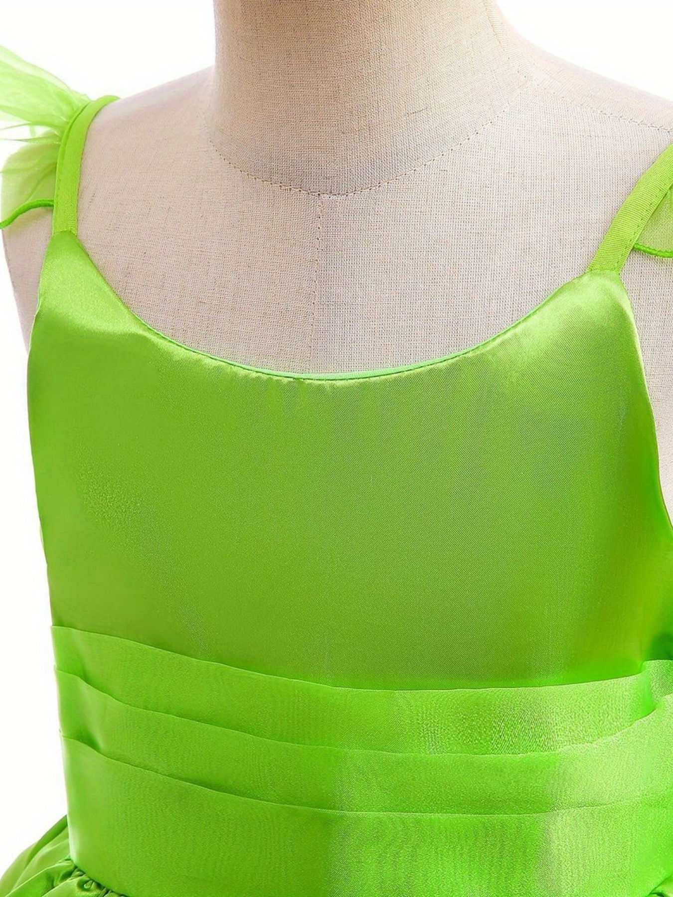 Vestido discount verde fluorescente