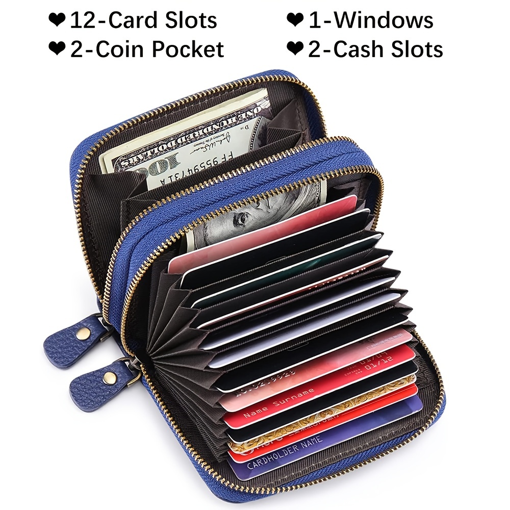 Tingor Checkered Zip Around Wallets for Women, Lady Phone Clutch Holder, PU Leather RFID Blocking with Card Organizer, Black, Women's, Size: Medium