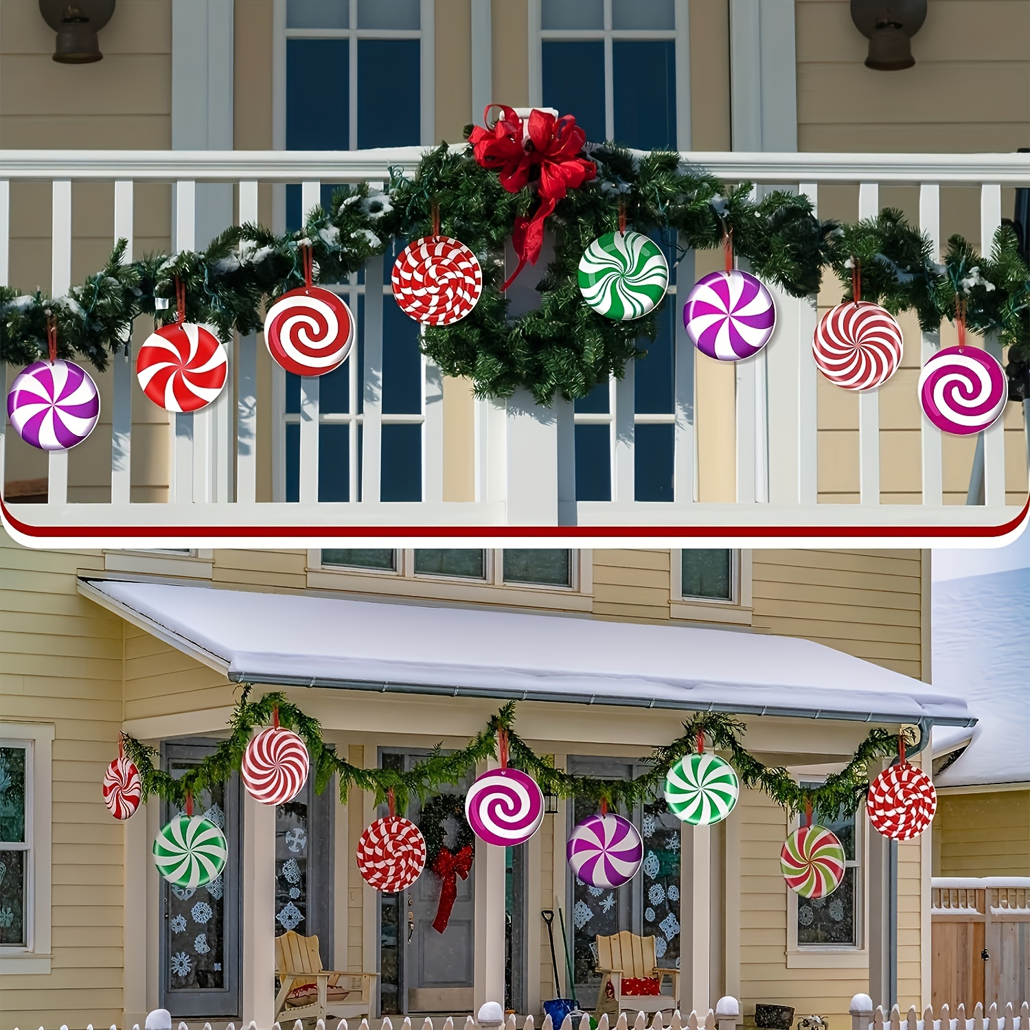 Candy Christmas Decorations Outdoor Peppermint Xmas Yard - Temu