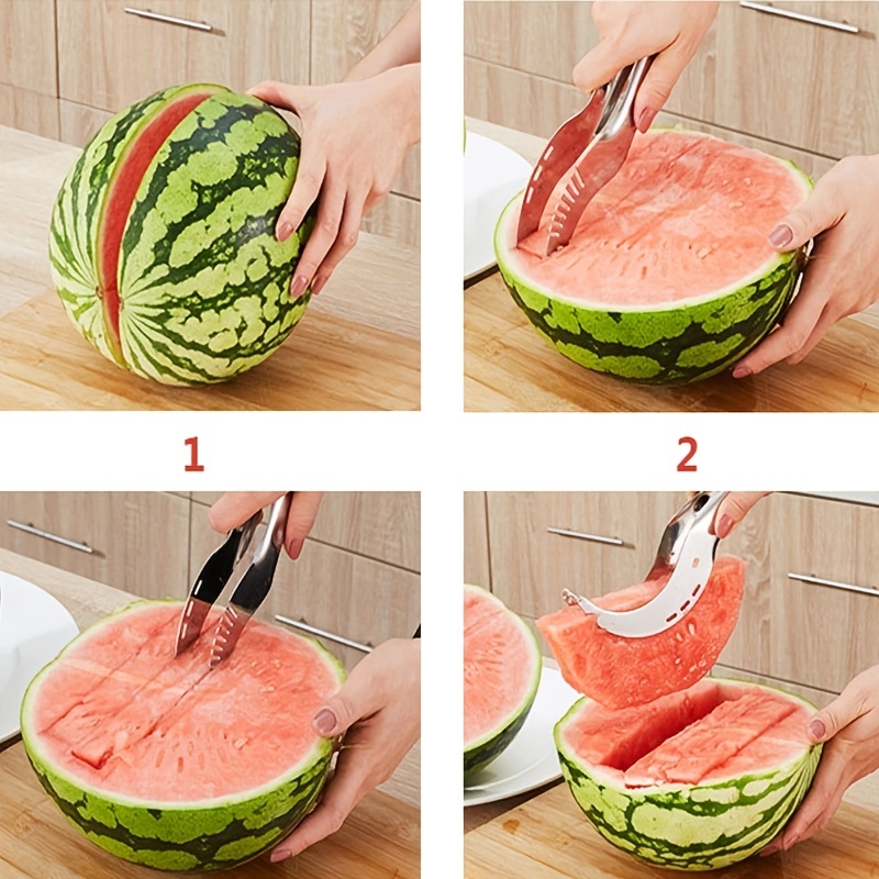 1pc Stainless Steel Windmill Watermelon Slicer, Watermelon Cutter Slicer,  Safe Watermelon Knife, Fruit Tools