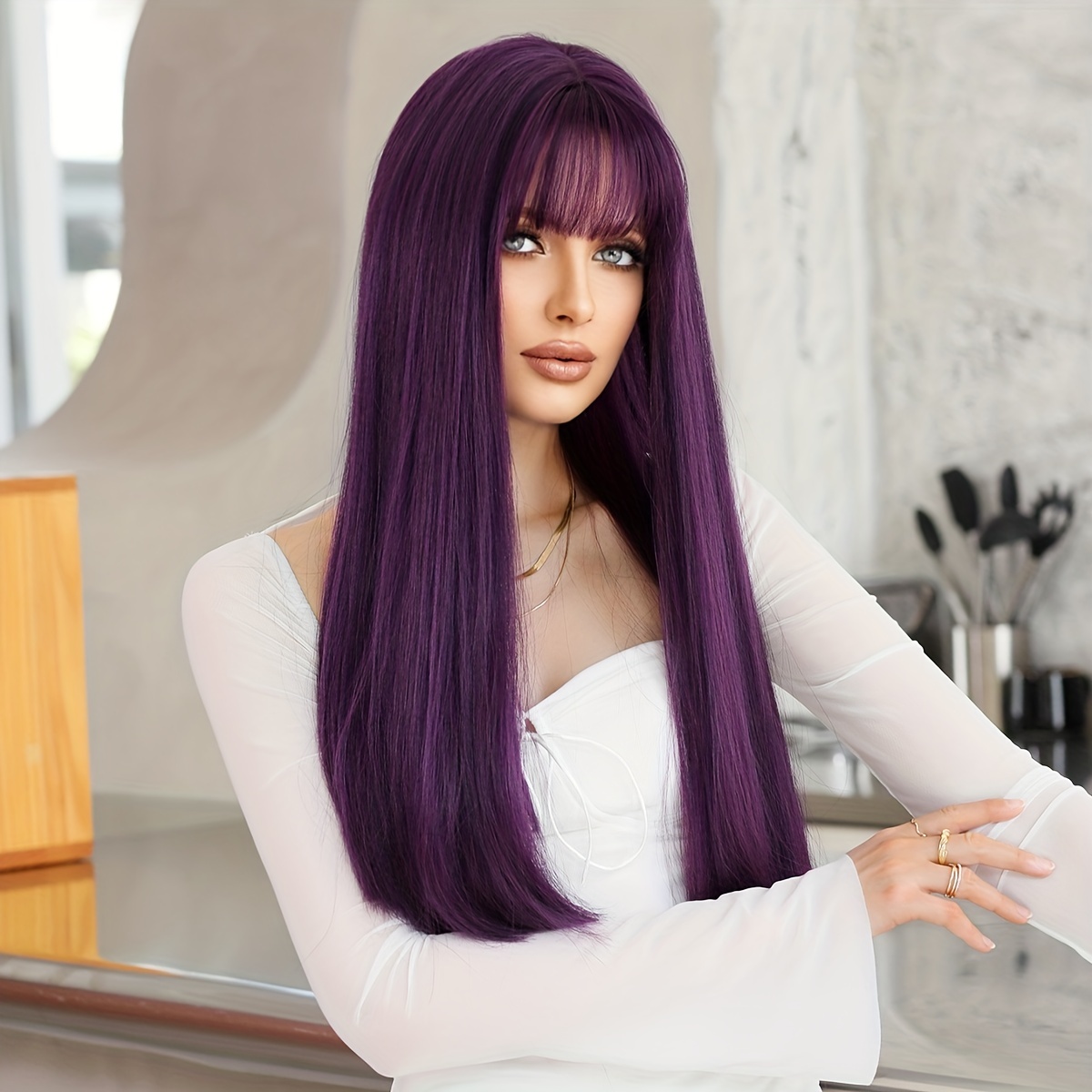 Good quality shop purple wigs