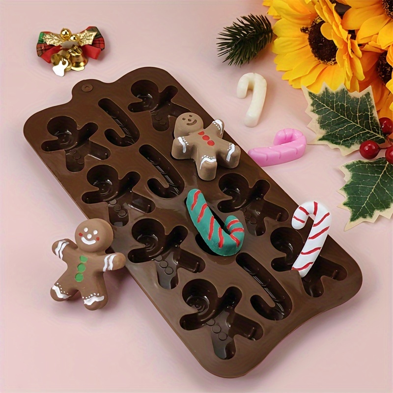 Candy Cane/Gingerbread Man Silicone Chocolate Mold – BeskeBakes