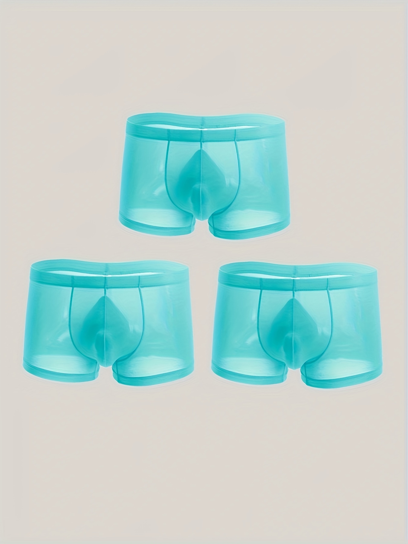Men's Ice Silk Cool Underwear Sexy Ultra thin Antibacterial - Temu