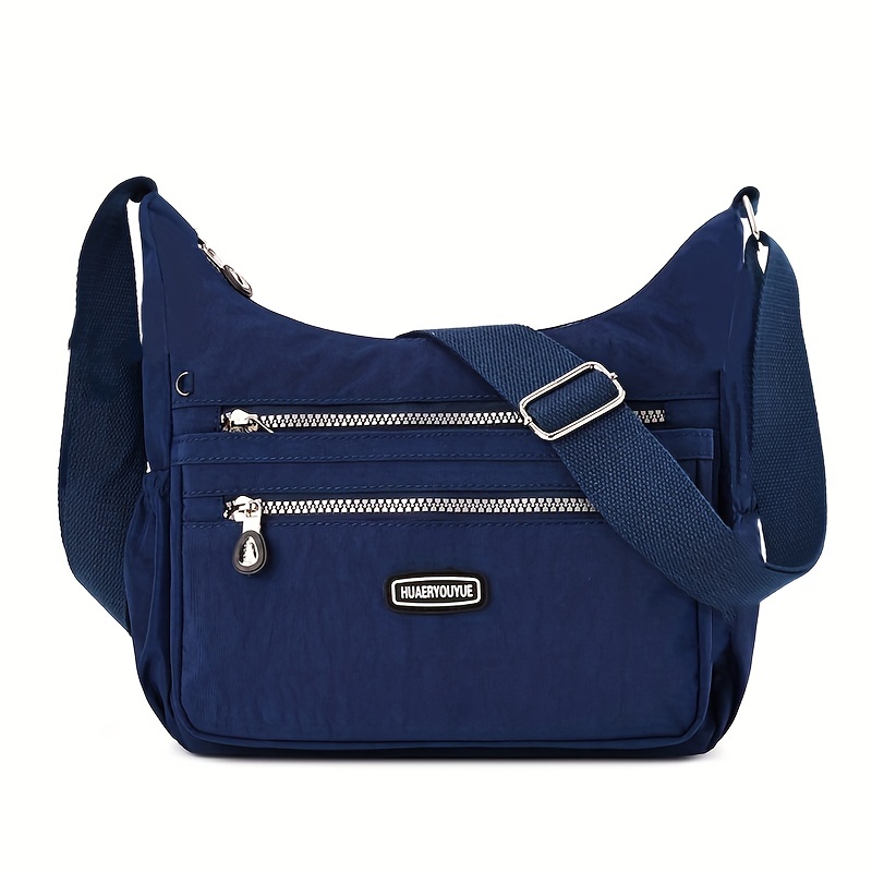 casual nylon crossbody bag lightweight zipper shoulder bag Temu United Kingdom