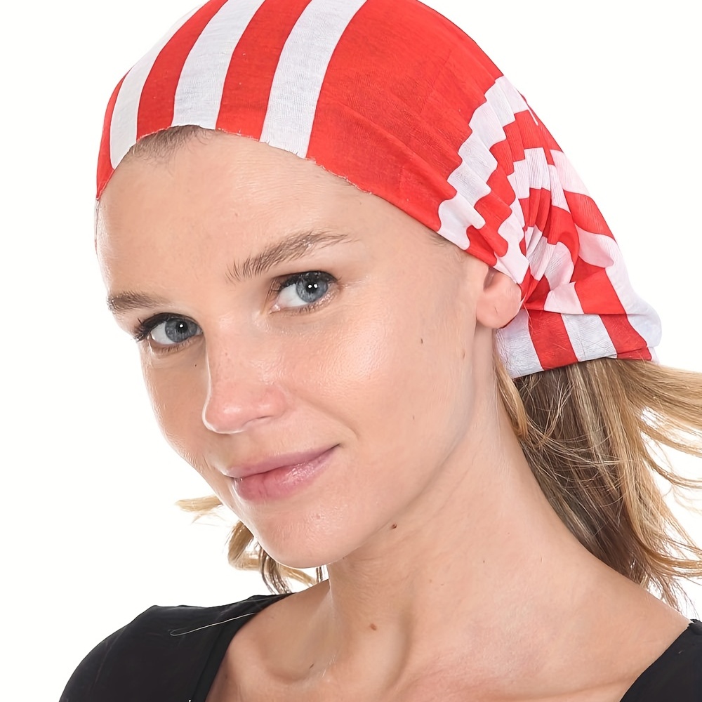 6pcs Set Flag Print Neck Gaiter Elastic Balaclava