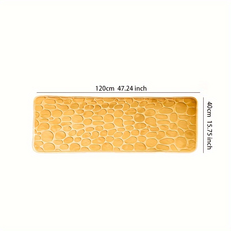 Cobblestone Pattern Bath Rug Soft Non slip Quick Dry Bath - Temu