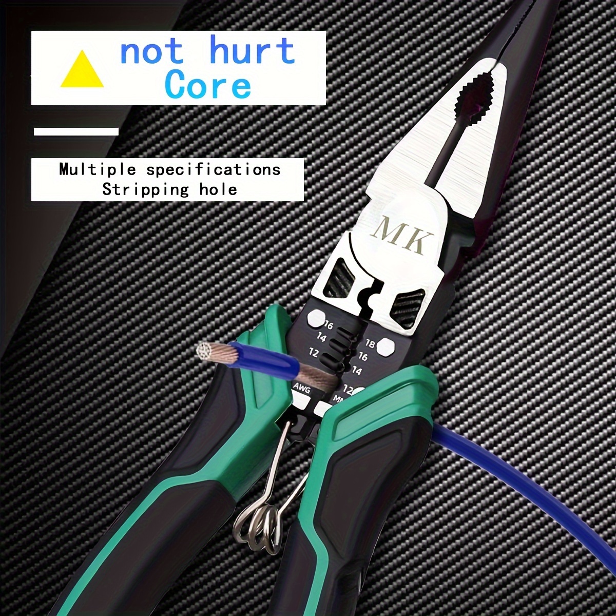 Nine in 1 Multifunctional Pliers Wire Stripper Crimping Terminal Cutter