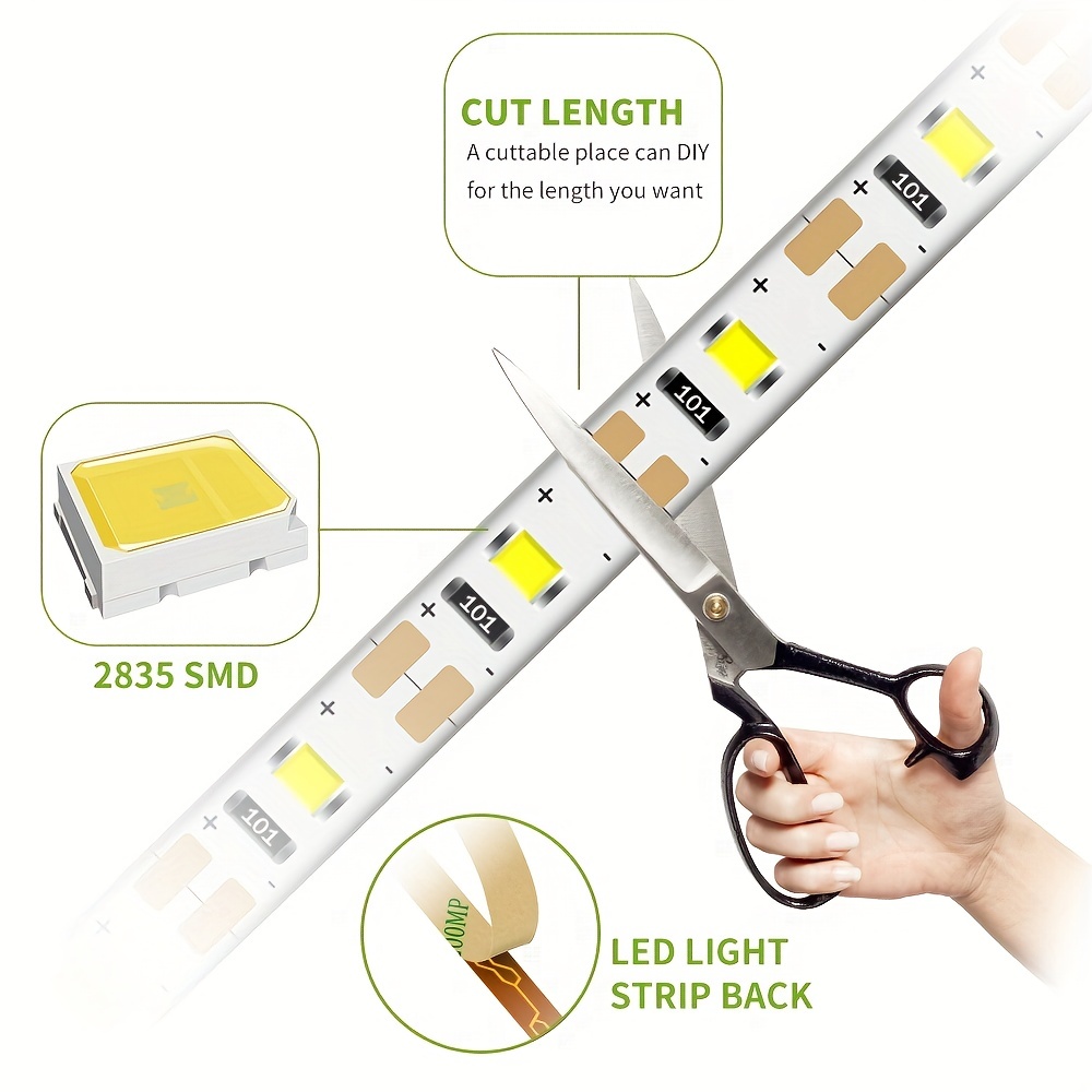 Tira Luces Led Sensor Movimiento Pir Luz Interruptor - Temu Spain