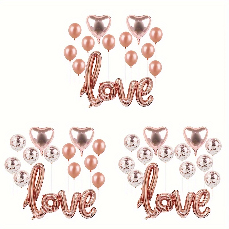 9pcs Set Palloncini Love Decorazioni San - Temu Italy