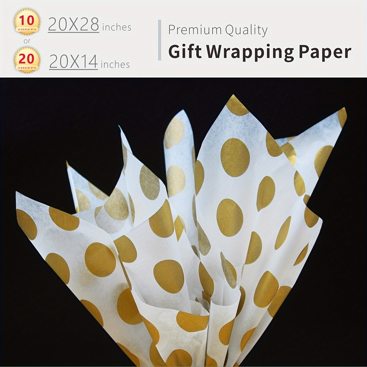 Gift Wrapping Paper For Women Metallic Golden Foil - Temu