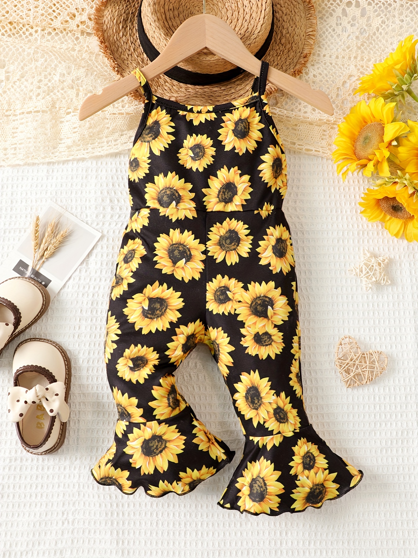 Black sales sunflower romper