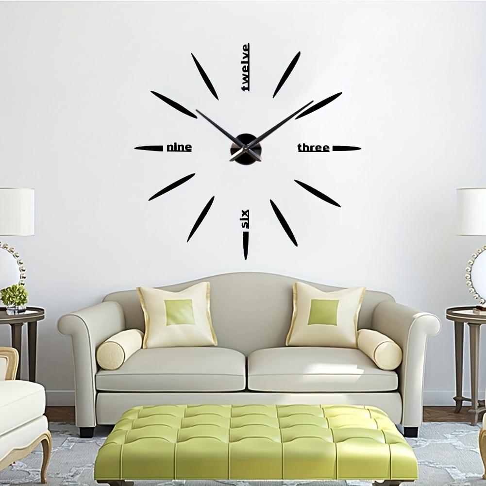 1pc 3D DIY Reloj De Pared Relojes Decorativos De Superficie - Temu