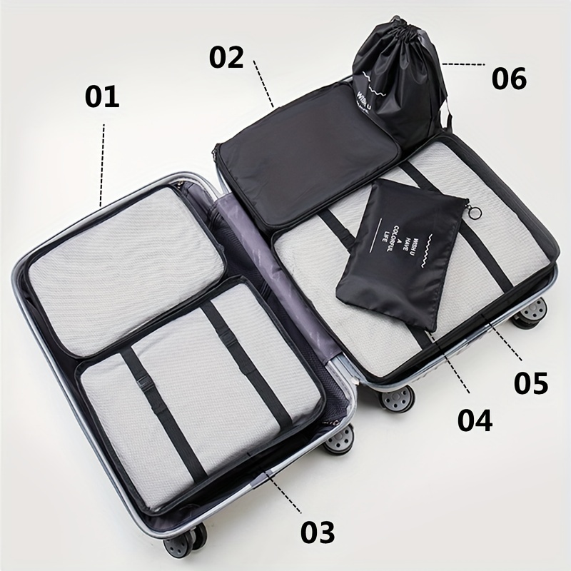 Travel Packing Cubes Luggage Suitcase Organizer Portable - Temu