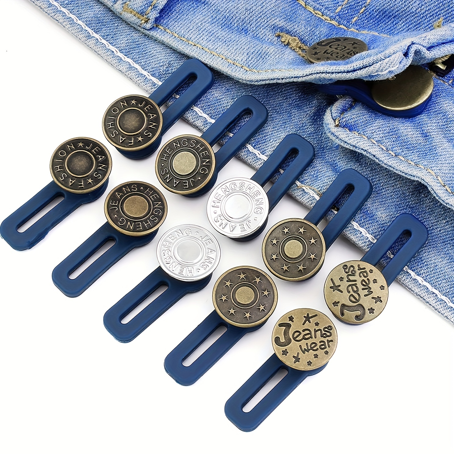 Pants Extender Button Waistband Extender Buttons For Jeans - Temu