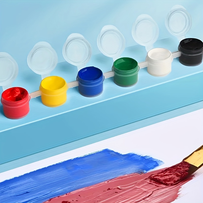 Acrylic Paint Set, Sealant & Brushes (12 Pack)