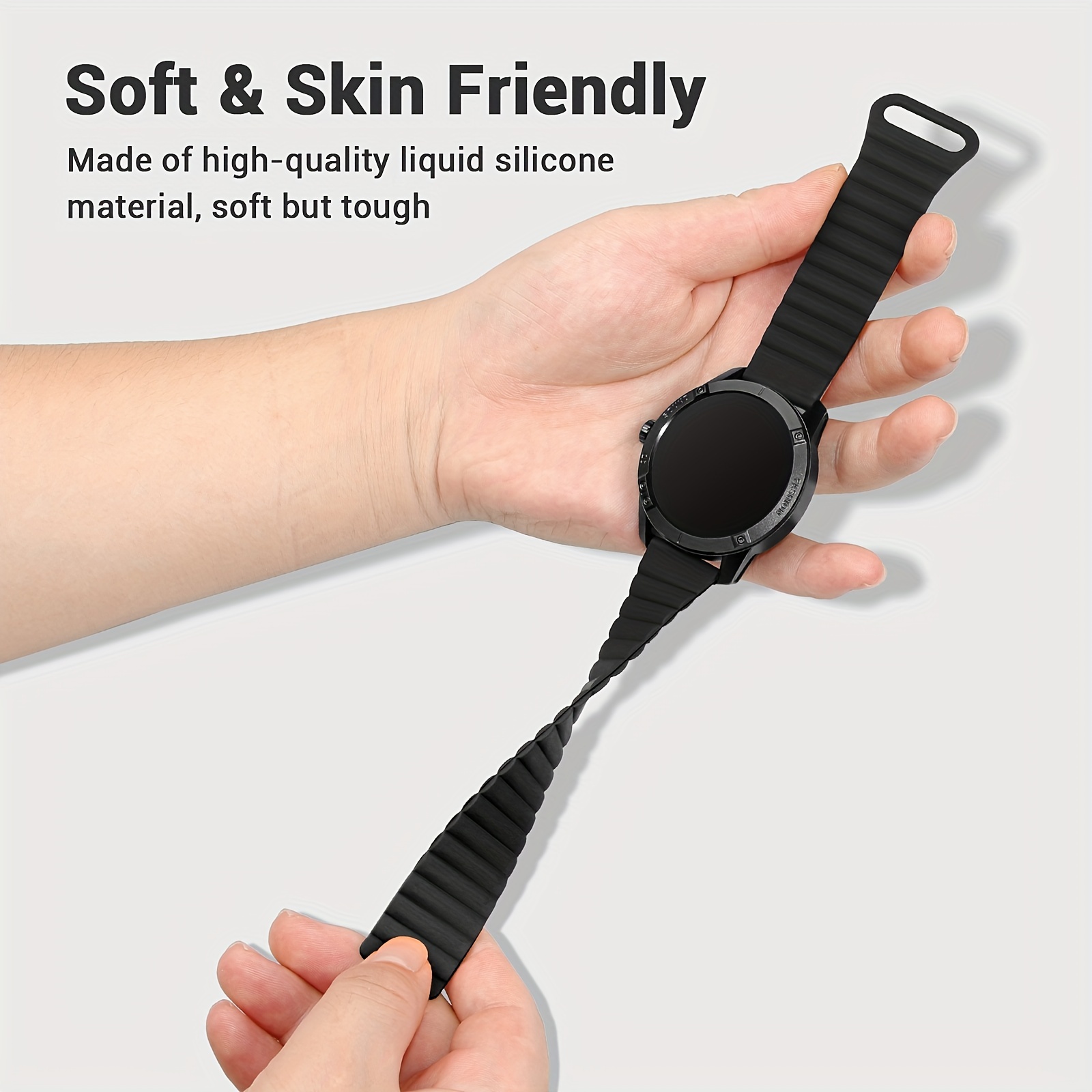Garmin - Bracelet de Rechange pour Montres Forerunner 935 - 22mm - Silicone  - Noir : : Mode