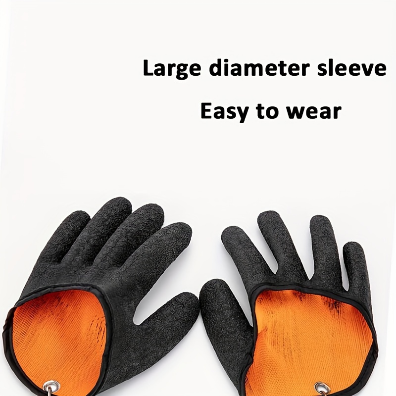 * 1pc Anti-slip Waterproof Fishing Gloves, Elastic And Punch Resistant  Gloves, Easy To Carry And Use - One Size Fits Most