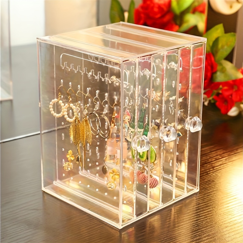1pcthree drawer Jewelry Storage Box Transparent Large - Temu