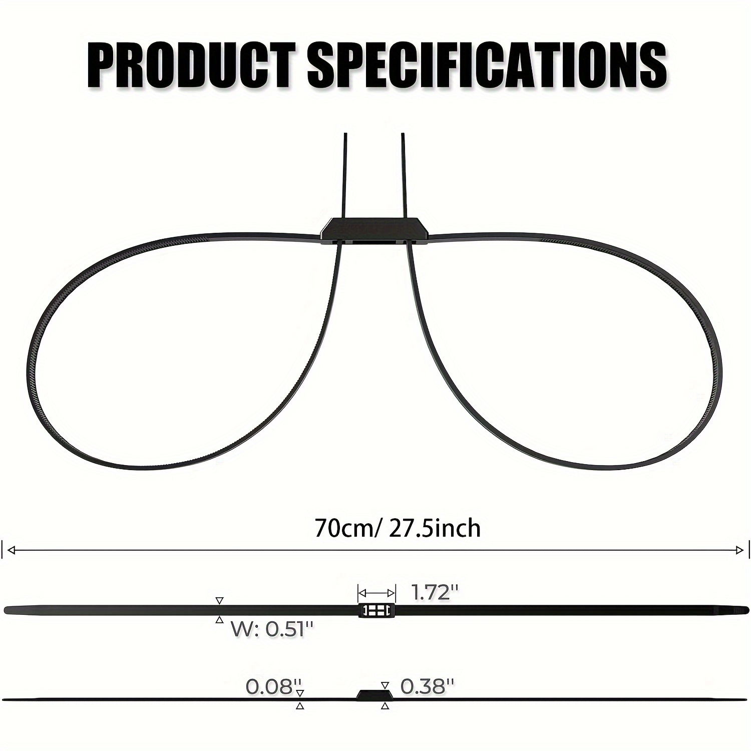 30 Stück Nylon-Handschellen – Stark, Doppelt Verriegelbar & Wiederverwendbar Für Sicherheit & Outdoor