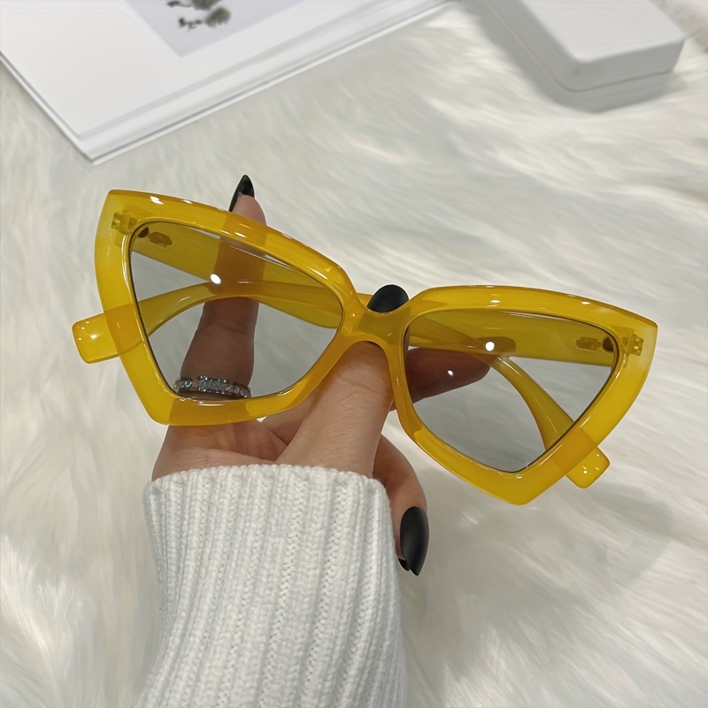Y2K Triangle Cat Eye Sunglasses UV400 Sun Shades