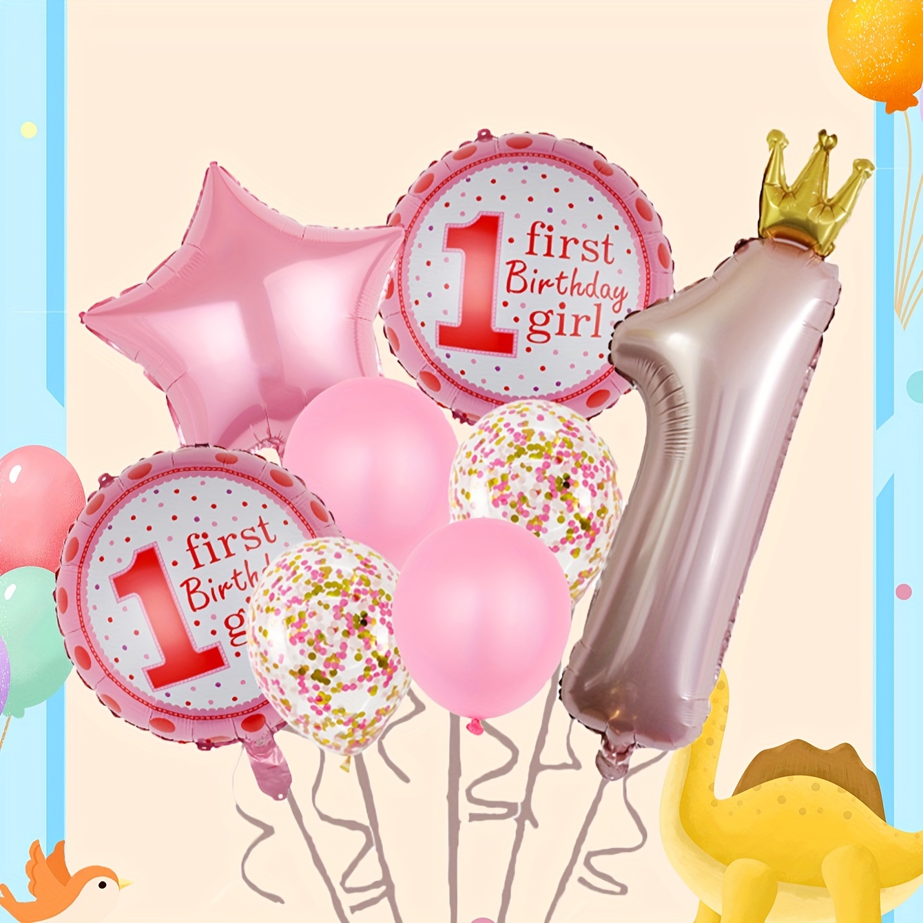  10 globos de látex para bebé de 2 años de cumpleaños, diseño  con texto en inglés Baby Happy Birthday para niños y niñas : Hogar y  Cocina