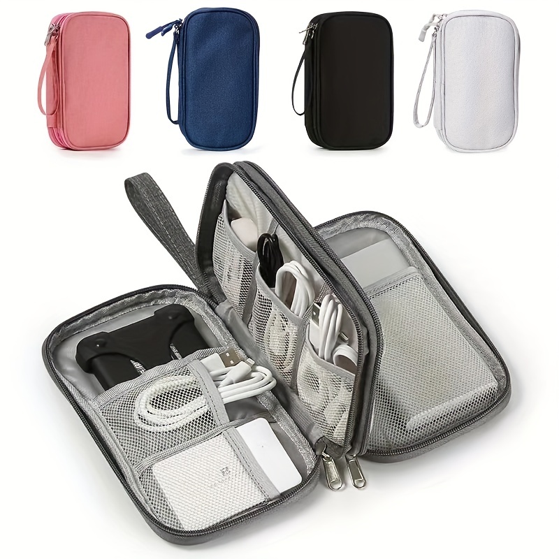 

Portable Data Cable Storage Bag, Travel Earphone Charger Organizer, Electronic Accessories For Usb, Sd Cards