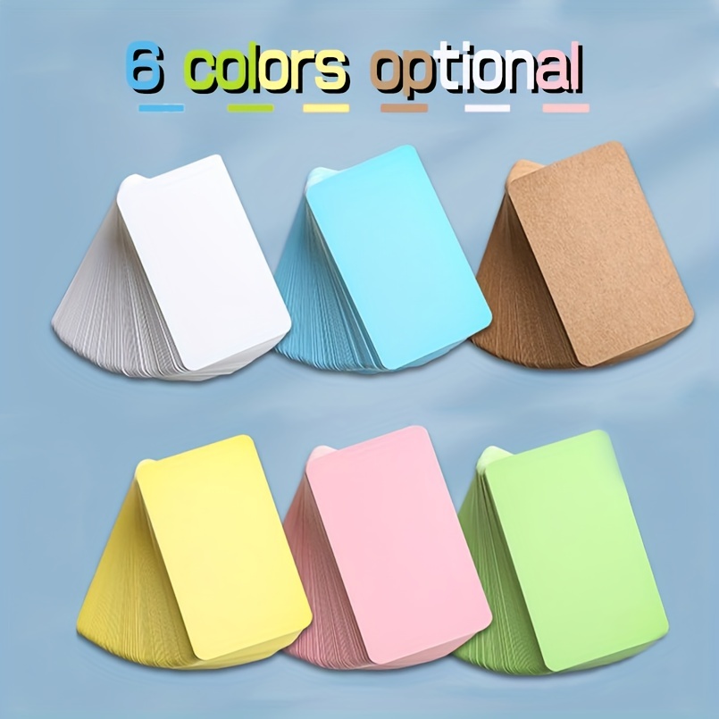6 Colors Optional Small Blank Cards Small Thank You Cards - Temu