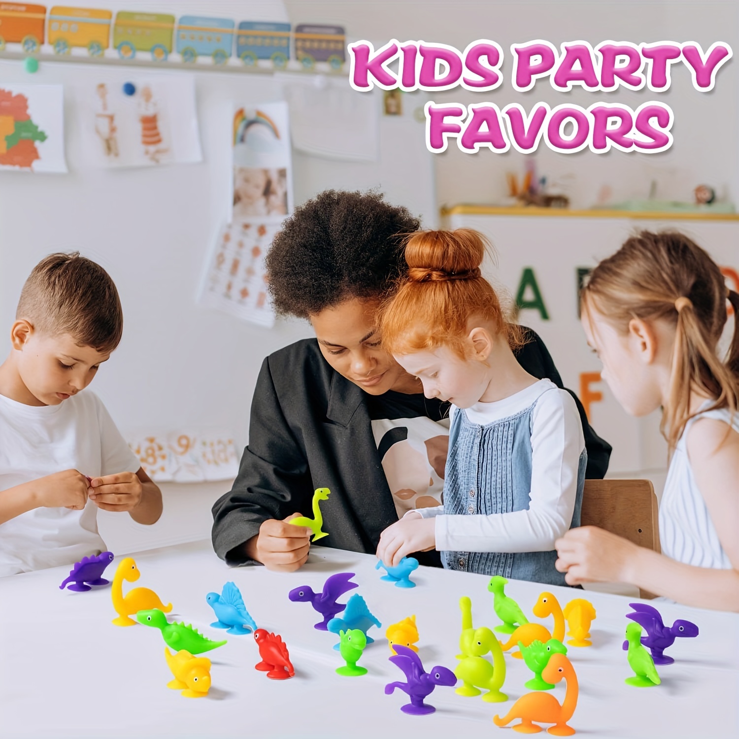 Dinosaur Bath Toys for Kids 20Pcs Silicone Sensory Toys