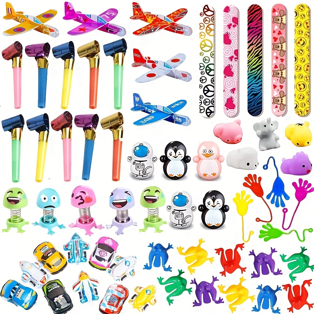 Party Favors - Relleno de piñata de 200 piezas, juguetes de premios de  carnaval a granel, surtido de juguetes para niños, caja de recompensas de