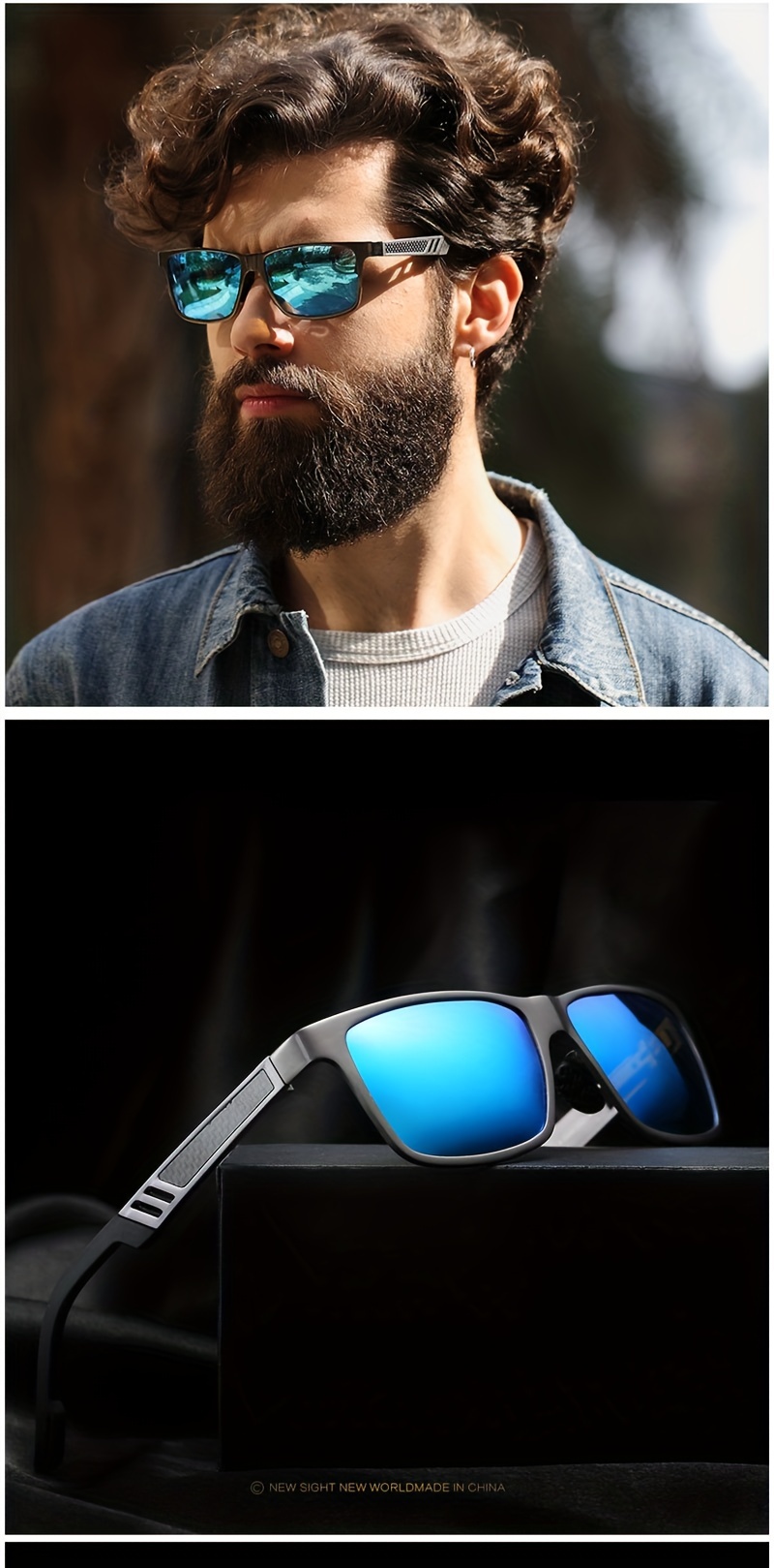 Men's Aluminum Magnesium Polarized Sunglasses Men's - Temu Australia