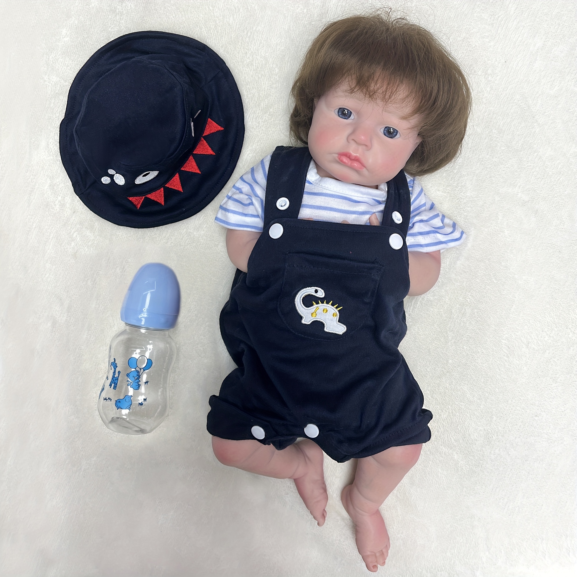 16inch Reborn Baby Dolls Full Body Silicone Realistic Bebe Boneca Newborn  Sleeping Boy Soft Touch Toys For Children Kids Gifts