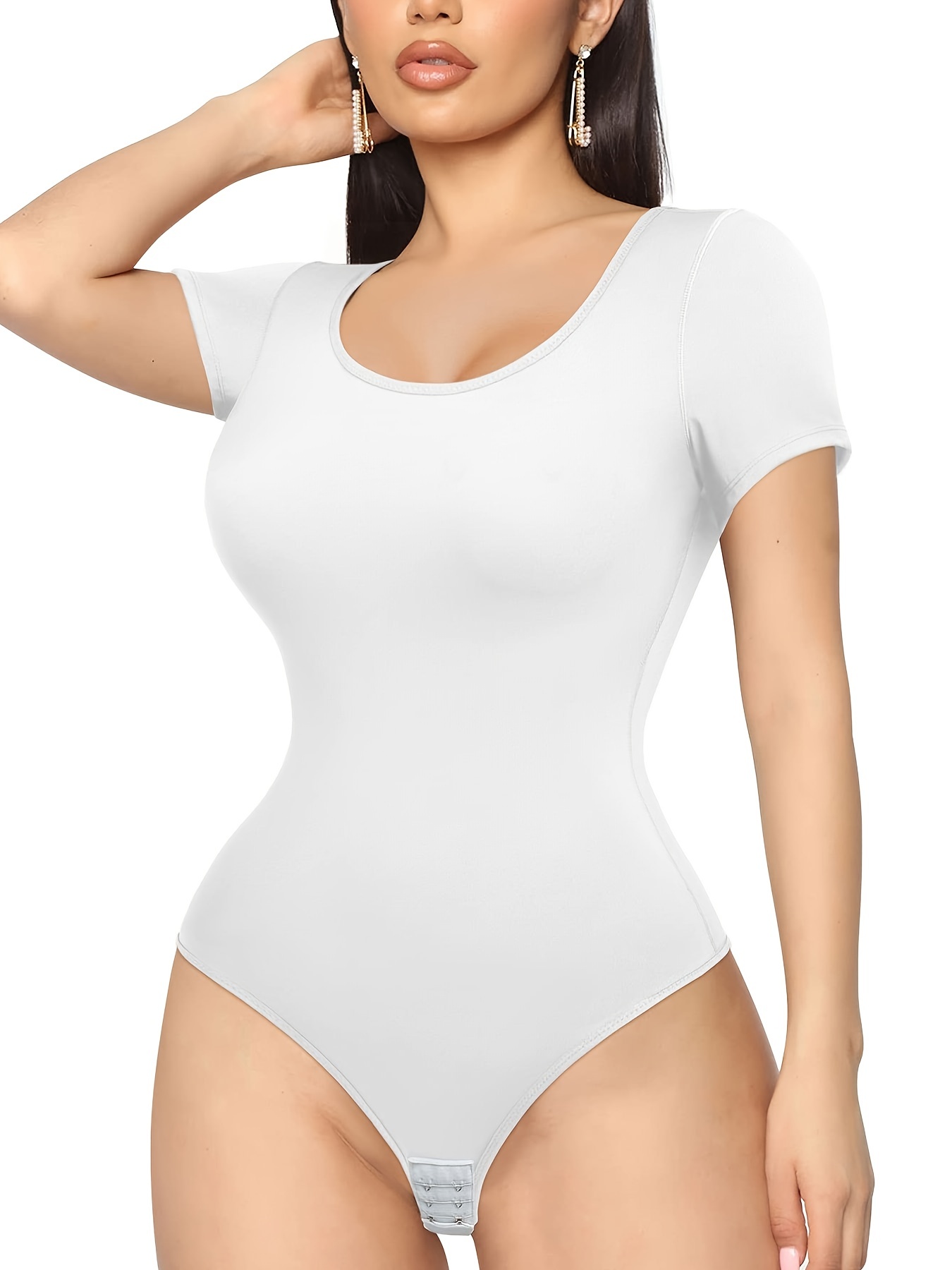 Ladies White Bodysuit - Small – Tammy's Treasures