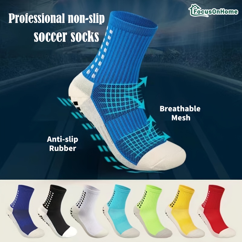 1 par de calcetines de fútbol antideslizantes Calcetines deportivos de  equipo al aire libre
