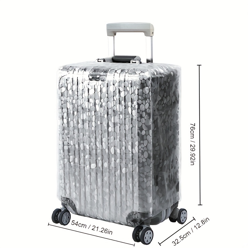 Foldable Waterproof Dustproof Luggage Cover Protector for 20-inch Trolley  Case Suitcase (Coffee)