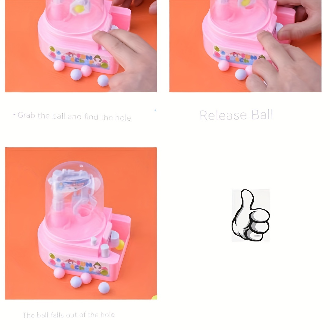 Scratching Doll Battle Machine Clip Doll Machine，Small Household Twist Egg  Machine，Coin Throwing Arcade Game Machine Toy