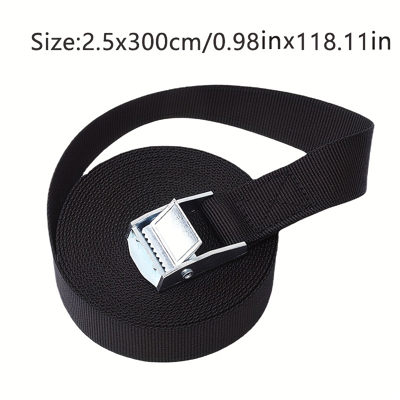 3/5M*25mm Car Tension Rope Tie Down Strap Strong Ratchet Belt