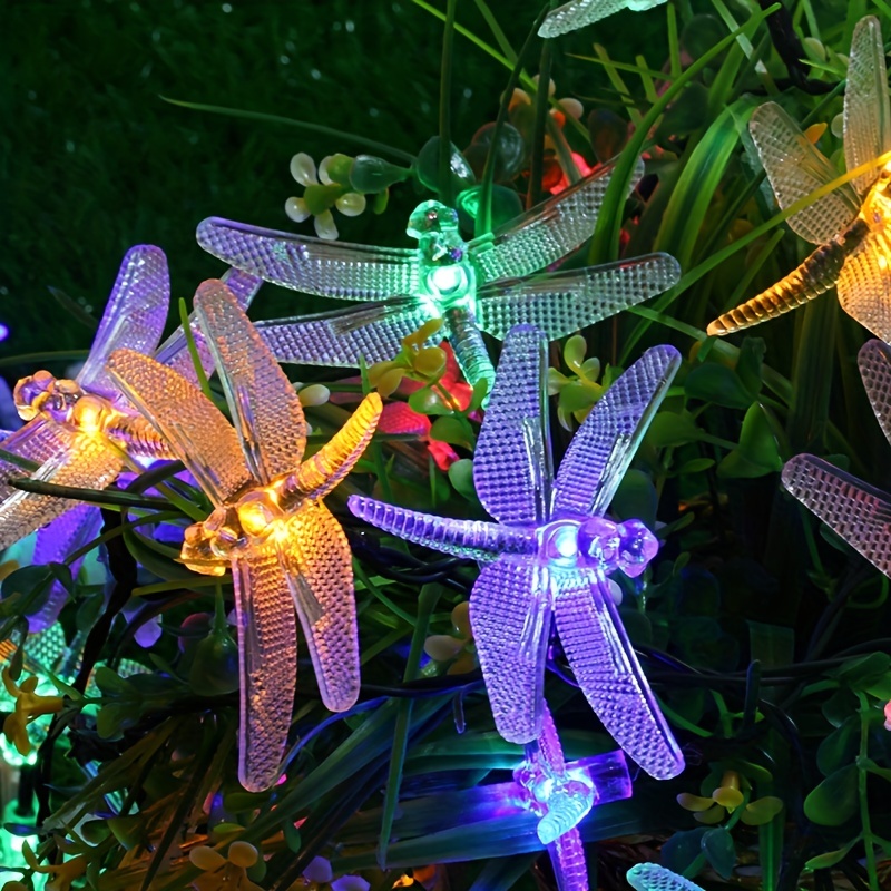 Led Solar Libelle Schmetterling Lichterketten, Tiere Outdoor Hof