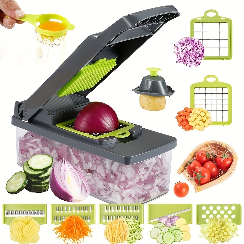 Multifunction Vegetable Fruit Slicer & Chopper Food Container
