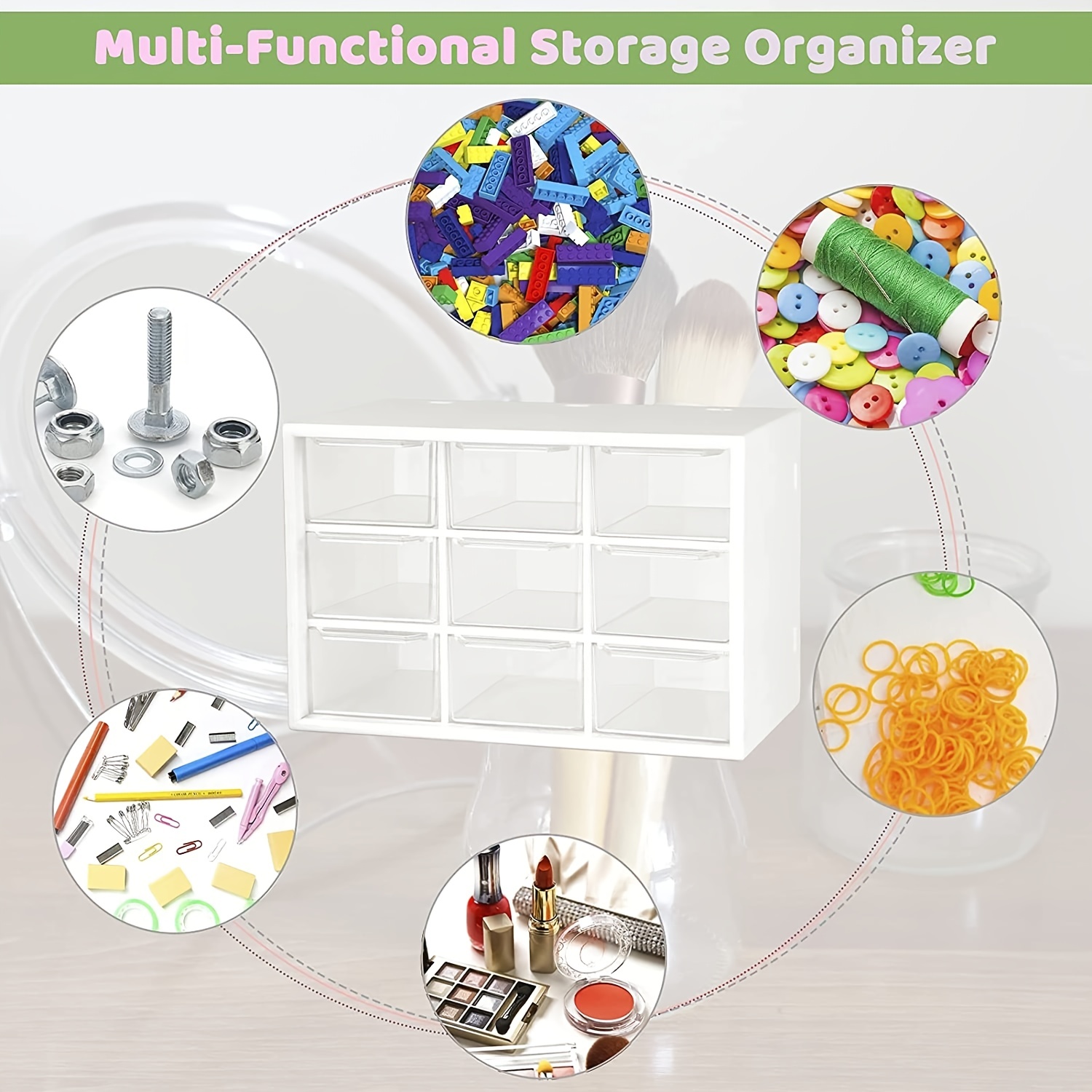 Mini Plastic Parts Storage Drawer 9 Drawers Storage - Temu Canada